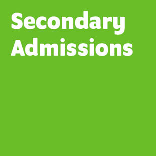 Secondary school admissions button