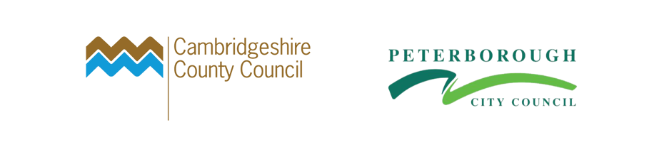Cambridgeshire County Council and Peterborough City Council logos
